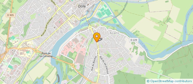 localisation de l'entreprise IDOLE SARL à DOLE
