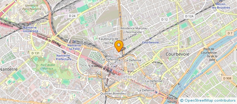 localisation de l'entreprise IDORSIA PHARMACEUTICALS FRANCE SAS à COURBEVOIE