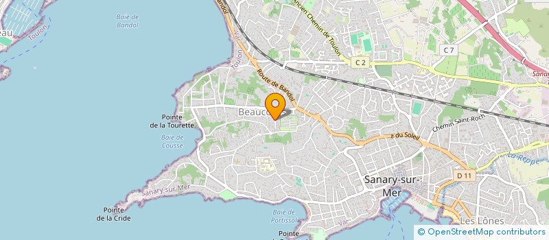 localisation de l'entreprise IDOSARY  SANARY-SUR-MER