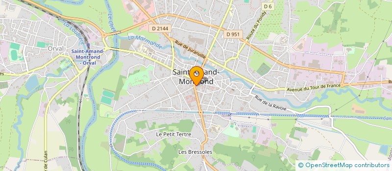 localisation de l'entreprise IDP  SAINT-AMAND-MONTROND