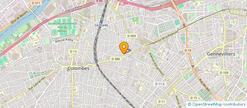 localisation de l'entreprise IDP  COLOMBES