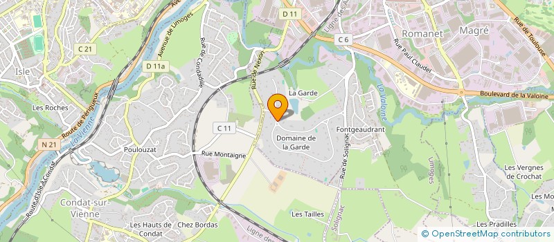 localisation de l'entreprise IDPHARM  LIMOGES