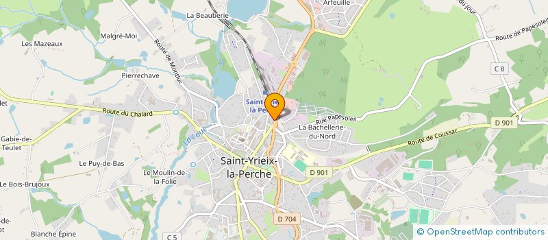 localisation de l'entreprise IDPI à SAINT-YRIEIX-LA-PERCHE