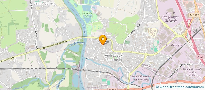 localisation de l'entreprise IDPN  ANDREZIEUX-BOUTHEON