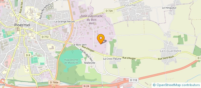 localisation de l'entreprise IDPROD à PLOERMEL