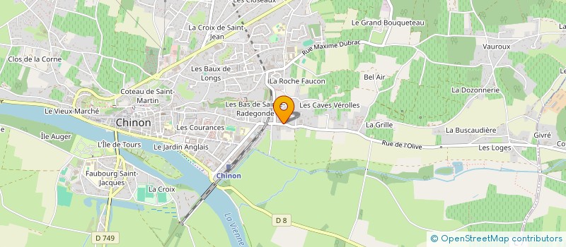 localisation de l'entreprise IDPROD à CHINON