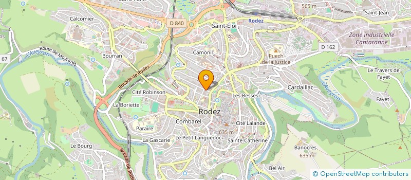 localisation de l'entreprise IDRAC9  RODEZ