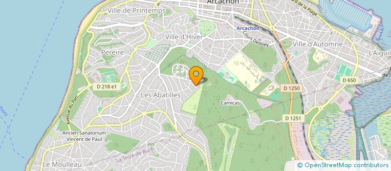 localisation de l'entreprise IDRINK LIVRAISON à ARCACHON