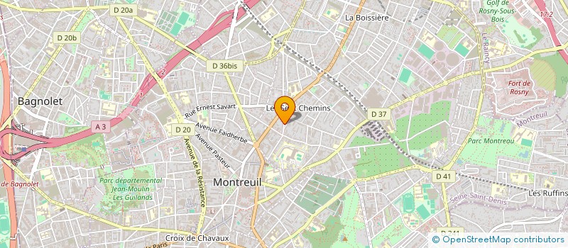 localisation de l'entreprise IDS INT IMPORT DISTRIBUTION SCE à MONTREUIL