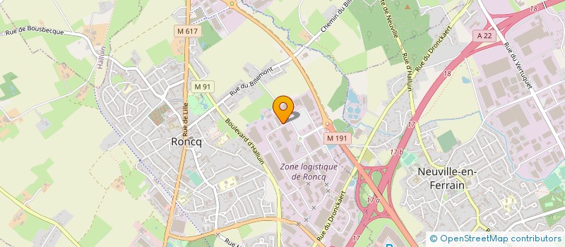 localisation de l'entreprise IDS - PRINDIS à RONCQ