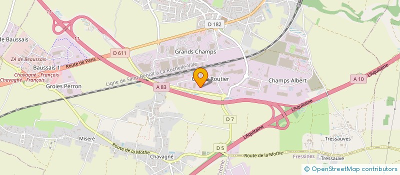 localisation de l'entreprise IDSC ASSOCIES  LA CRECHE