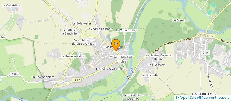 localisation de l'entreprise IDSTEEL S.A.S  ARTANNES-SUR-INDRE