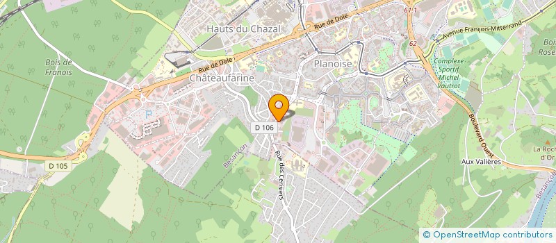 localisation de l'entreprise IDT BROADCAST  BESANCON