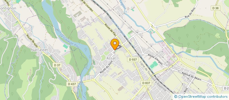 localisation de l'entreprise IDV 64  ASSAT