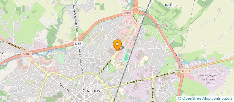 localisation de l'entreprise IDWEST à CHALLANS