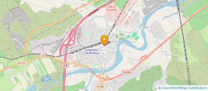 localisation de l'entreprise IDYL COIFFURE  LE BOULOU