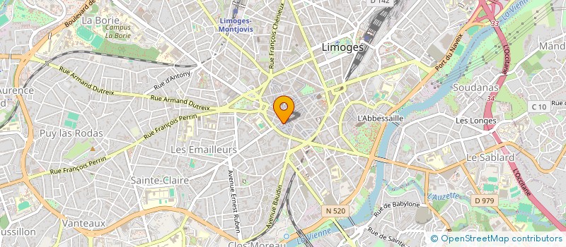 localisation de l'entreprise IDYLLE à LIMOGES