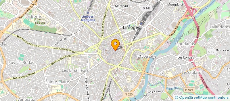 localisation de l'entreprise IE 87 à LIMOGES