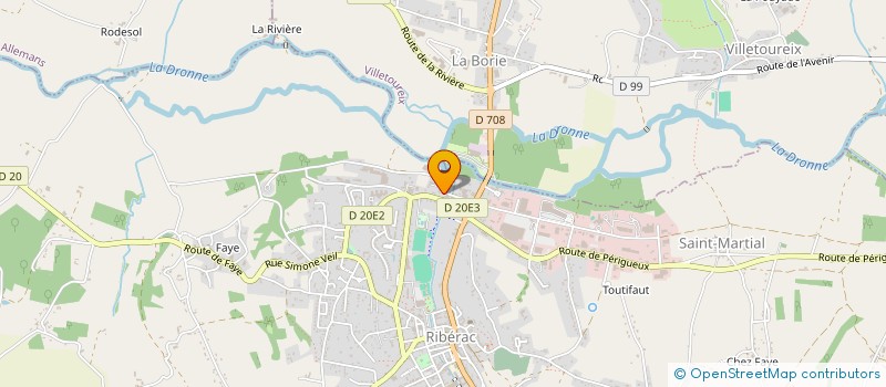 localisation de l'entreprise IE RIBERAC IMMO  RIBERAC