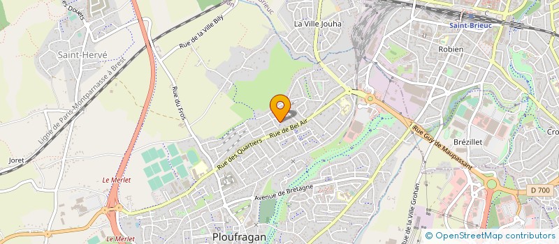 localisation de l'entreprise IE3C à PLOUFRAGAN