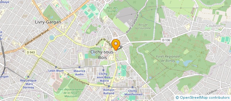 localisation de l'entreprise IEB à CLICHY-SOUS-BOIS