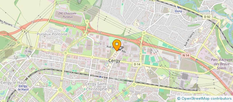 localisation de l'entreprise IEC TELECOM GLOBAL à CERGY