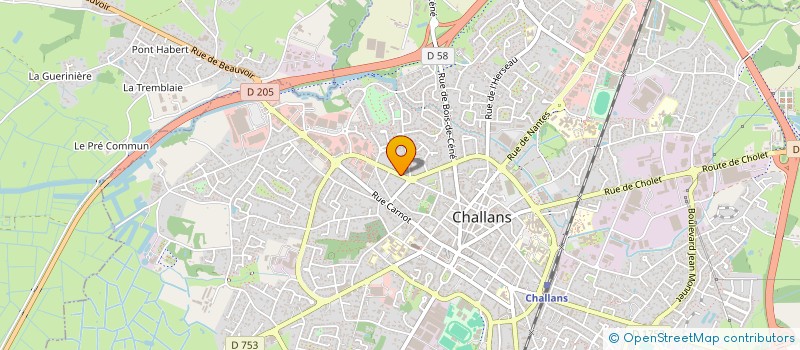 localisation de l'entreprise IELA à CHALLANS