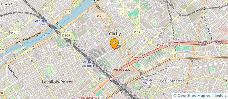 localisation de l'entreprise IEM FRANCINE CHICARD à CLICHY