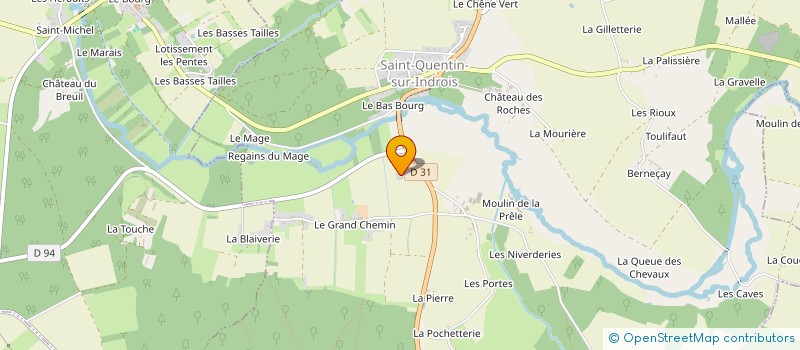 localisation de l'entreprise IEN PROJET  SAINT-QUENTIN-SUR-INDROIS