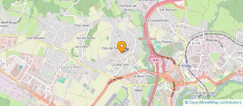 localisation de l'entreprise IENA  EPAGNY METZ-TESSY