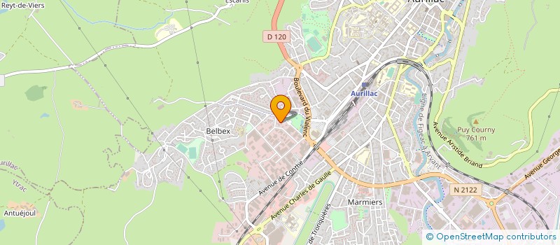 localisation de l'entreprise IEO INSTITUT ESTUDIS OCCITANAS à AURILLAC
