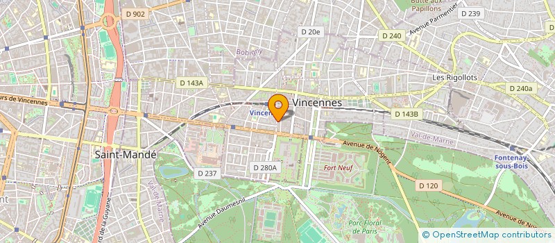 localisation de l'entreprise IEQN  VINCENNES