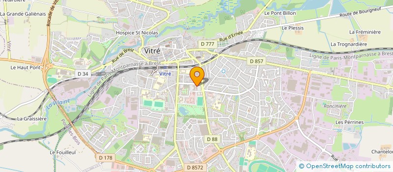 localisation de l'entreprise IES BRETAGNE  VITRE