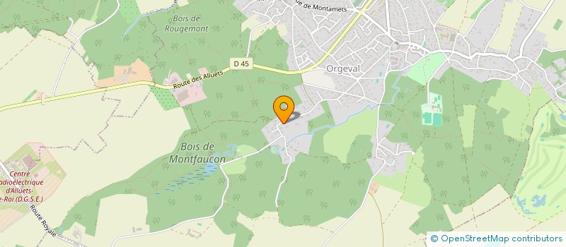 localisation de l'entreprise IES ! INNOVATION IN ECO-SYSTEM  ORGEVAL