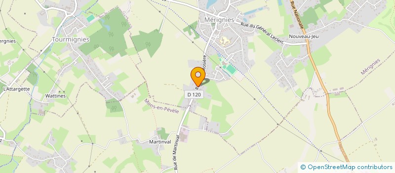 localisation de l'entreprise IESI  MERIGNIES