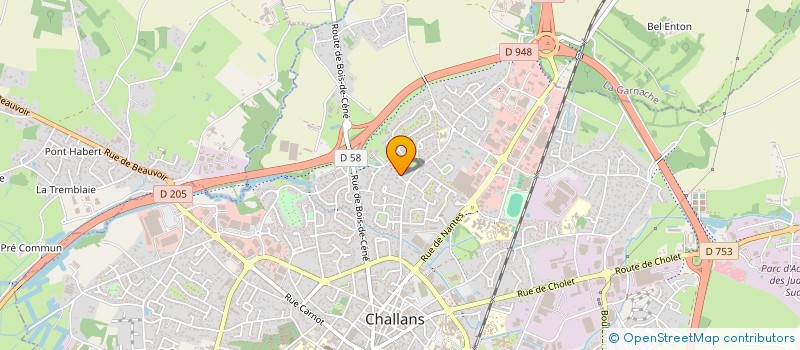 localisation de l'entreprise IETM IMMO à CHALLANS