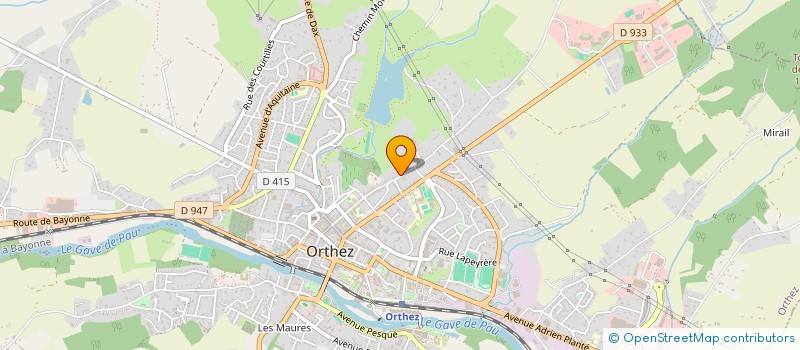 localisation de l'entreprise IETP IMMO  ORTHEZ