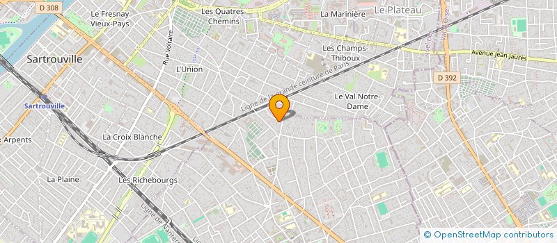 localisation de l'entreprise IEVM PARIS  HOUILLES