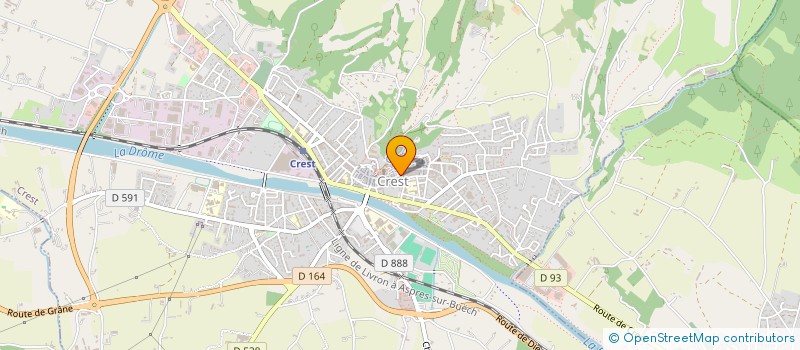 localisation de l'entreprise IF 26  CREST