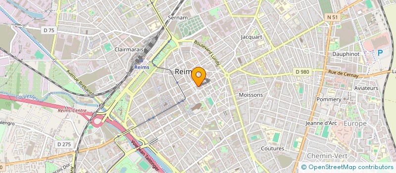 localisation de l'entreprise IF CARRIERES à REIMS