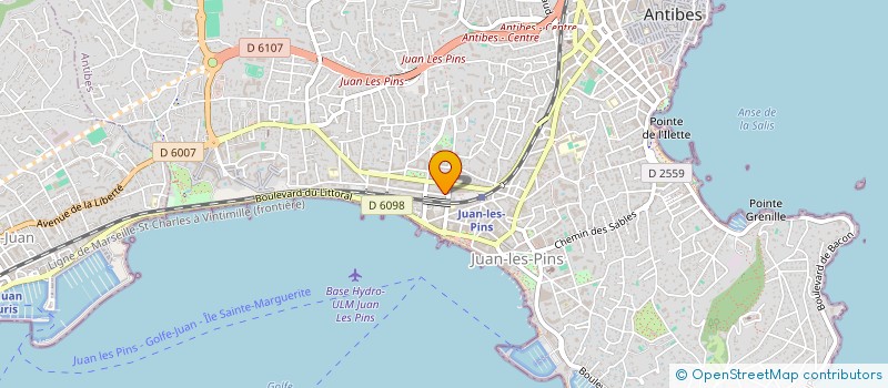 localisation de l'entreprise IF DISTRIBUTION à ANTIBES