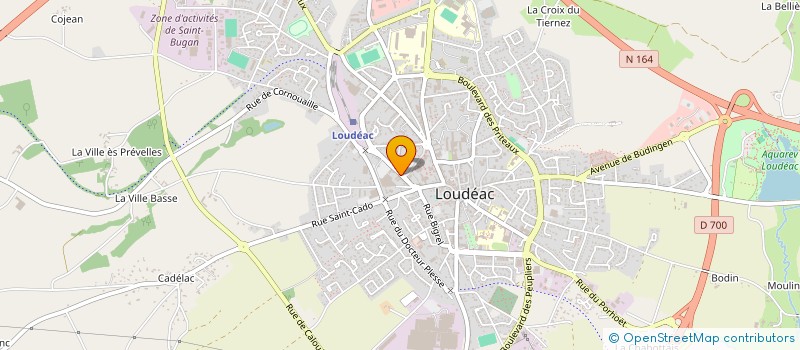 localisation de l'entreprise IF E 1880 à LOUDEAC