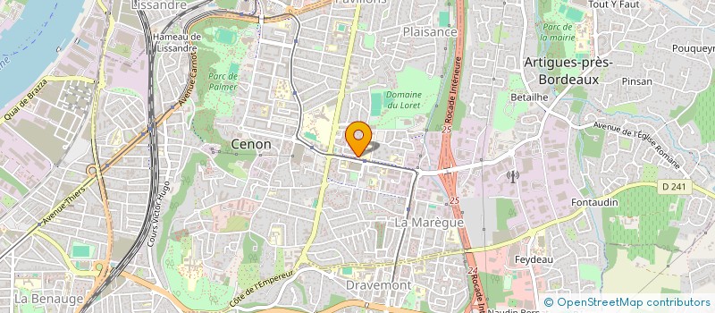 localisation de l'entreprise IF EUROPE  CENON