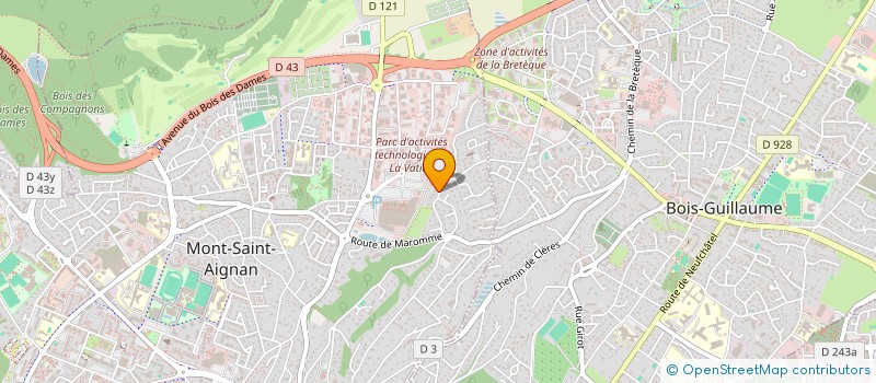 localisation de l'entreprise IF IMMOBILIERS  MONT-SAINT-AIGNAN