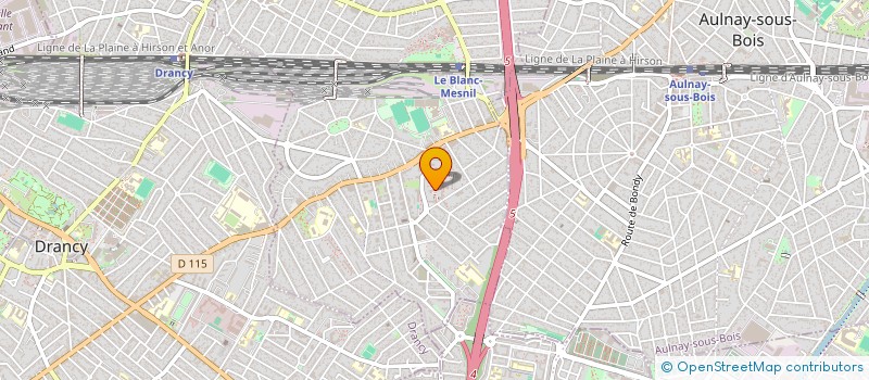 localisation de l'entreprise IF LOGISTIQUE  LE BLANC-MESNIL