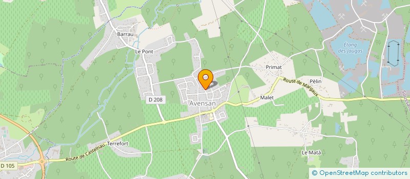 localisation de l'entreprise IF PISCINES ET BIEN ETRE 33  AVENSAN