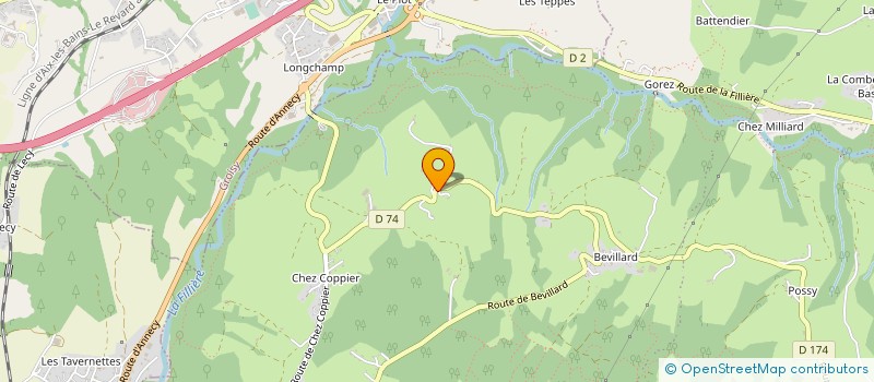 localisation de l'entreprise IF2M DISTRIBUTION à FILLIERE