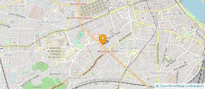 localisation de l'entreprise IFATEC SUD OUEST BATIMENT à BORDEAUX