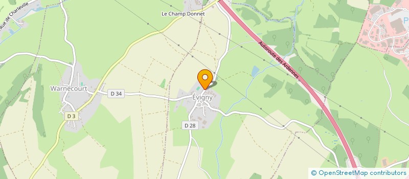 localisation de l'entreprise IFB IMMO  EVIGNY