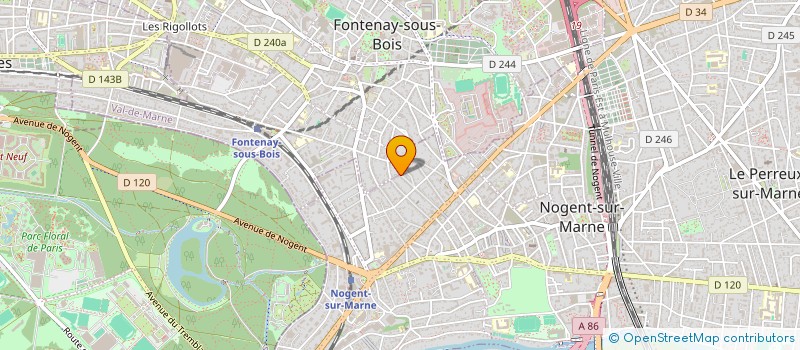localisation de l'entreprise IFBD à NOGENT-SUR-MARNE